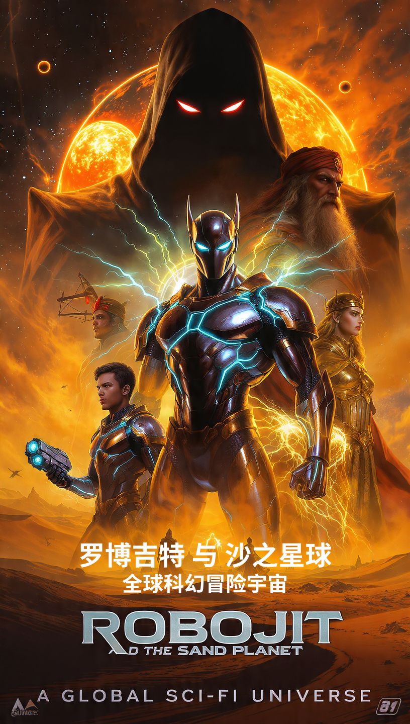 Robojit and the Sand Planet. China Poster