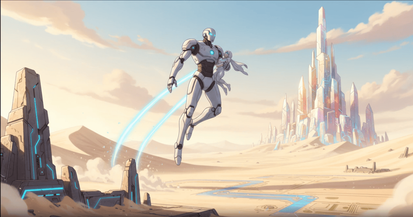 Representational AI-generated image of Robojit and the Sand Planet global entertainment project. By Rakesh Raman | RMN News Service