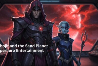 Representational AI-generated image of Robojit and the Sand Planet global entertainment project. By Rakesh Raman | RMN News Service